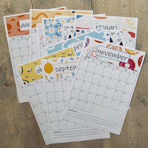 Schooljaar kalender 2022/2023 langwerpig versie 1