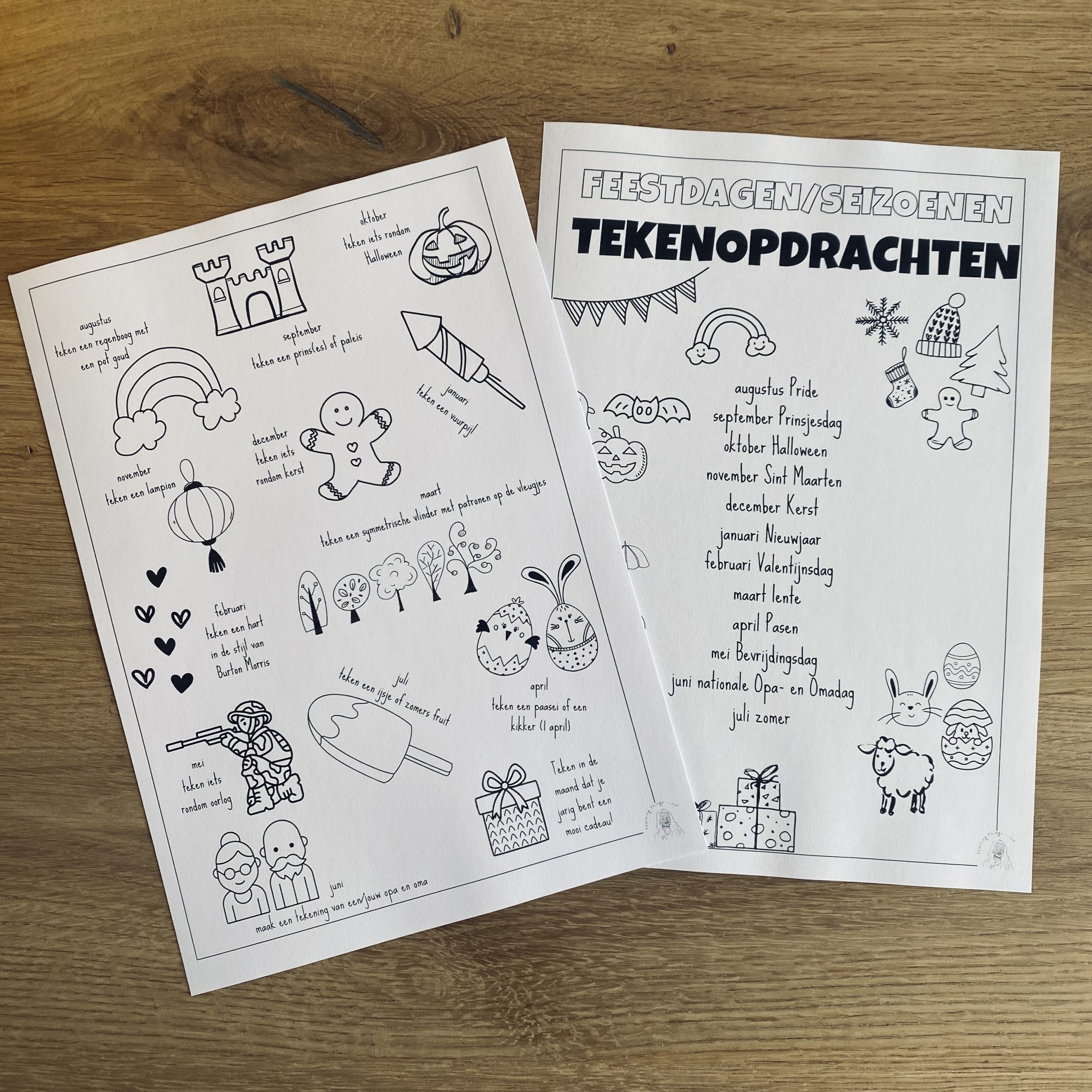 Kalender tekenopdrachten - Afbeelding 4