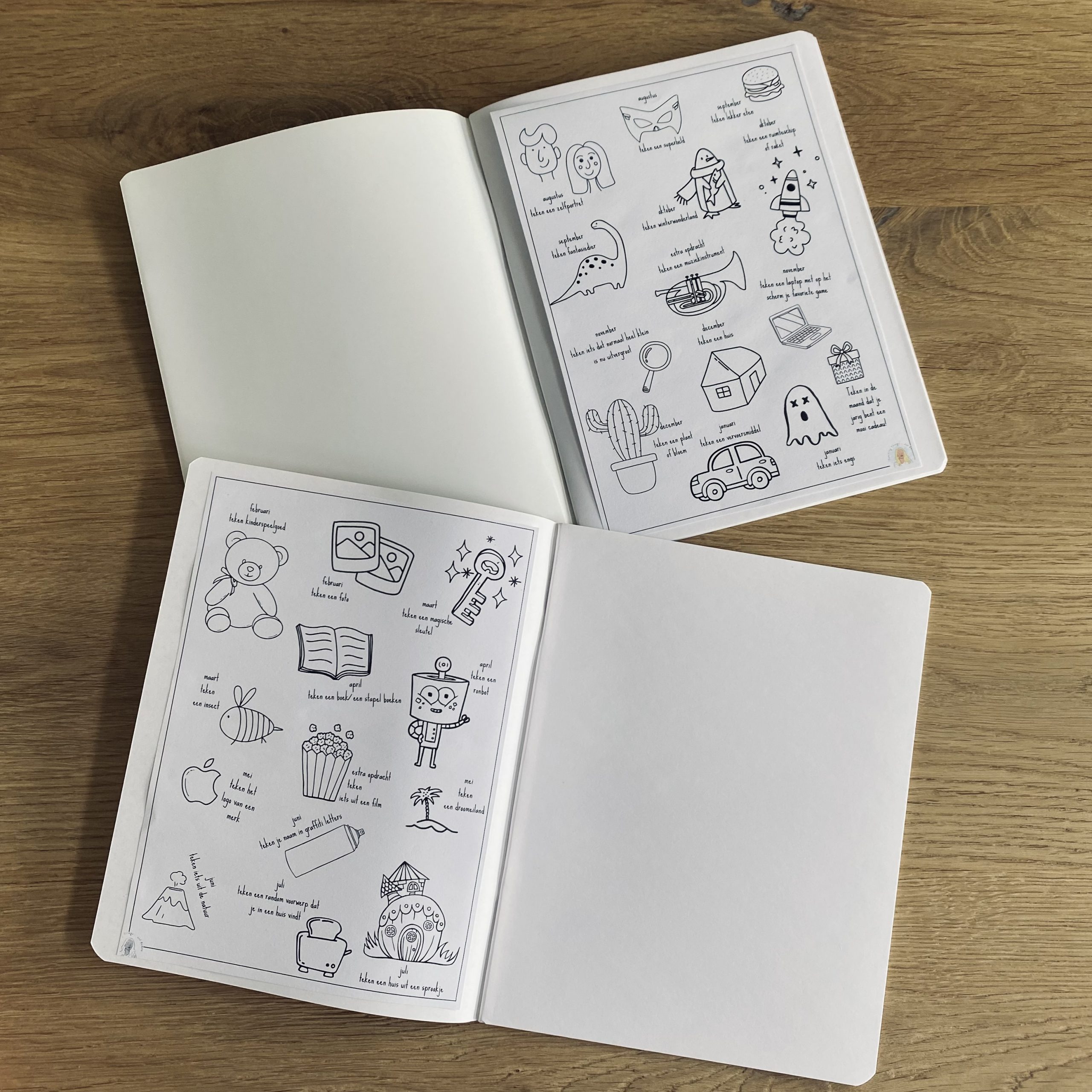 Kalender tekenopdrachten